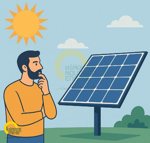 Solar panels in desert landscape